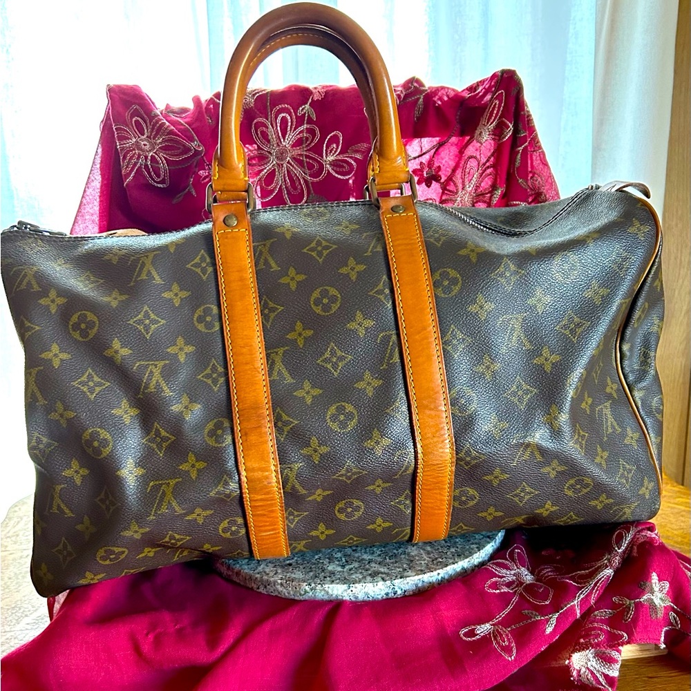 Louis Vuitton Vintage Monogram Keepall 45 bag 1982